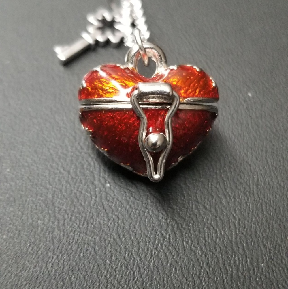 Heart shaped wish/prayer pendants